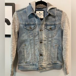 Abercrombie Kids Hooded Denim jacket 9/10